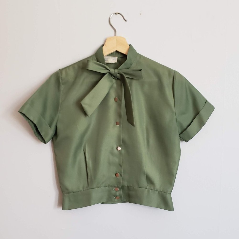Vintage Pussy Bow Blouse